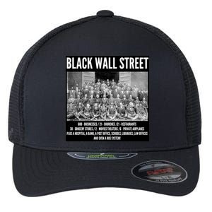 Black Wall Street Black History Flexfit Unipanel Trucker Cap