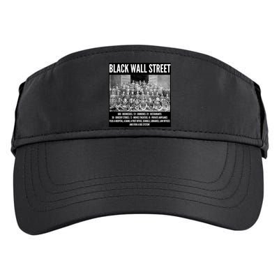 Black Wall Street Black History Adult Drive Performance Visor