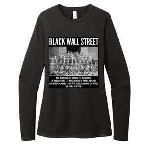 Black Wall Street Black History Womens CVC Long Sleeve Shirt