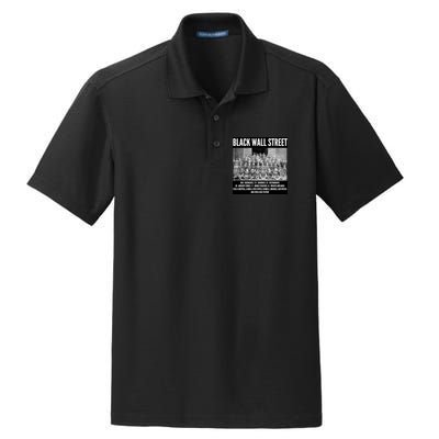 Black Wall Street Black History Dry Zone Grid Polo