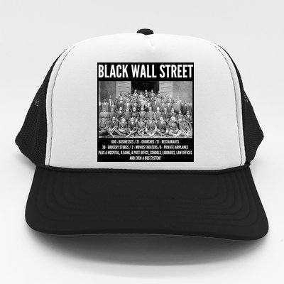 Black Wall Street Black History Trucker Hat