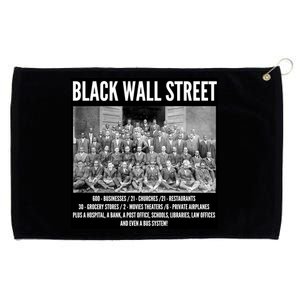 Black Wall Street Black History Grommeted Golf Towel