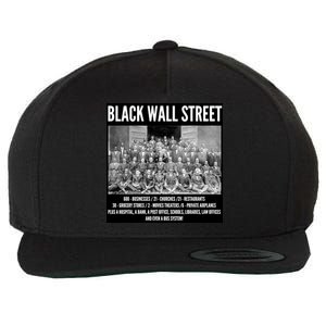 Black Wall Street Black History Wool Snapback Cap