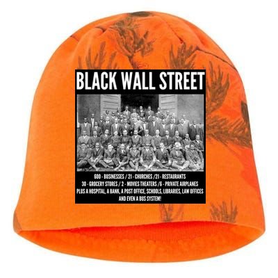 Black Wall Street Black History Kati - Camo Knit Beanie