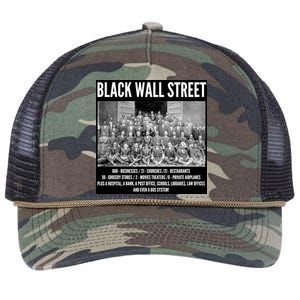 Black Wall Street Black History Retro Rope Trucker Hat Cap