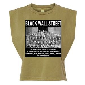 Black Wall Street Black History Garment-Dyed Women's Muscle Tee