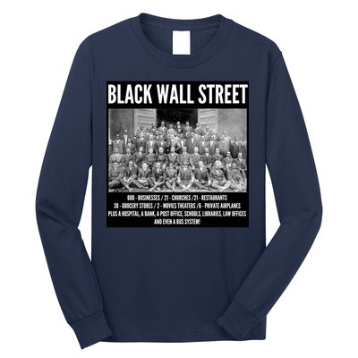 Black Wall Street Black History Long Sleeve Shirt