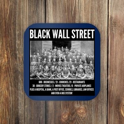 Black Wall Street Black History Coaster