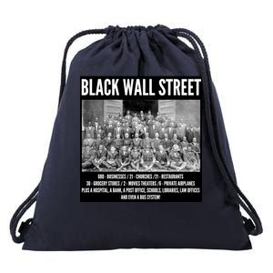 Black Wall Street Black History Drawstring Bag