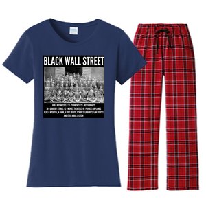 Black Wall Street Black History Women's Flannel Pajama Set