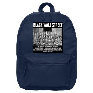 Black Wall Street Black History 16 in Basic Backpack