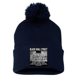 Black Wall Street Black History Pom Pom 12in Knit Beanie