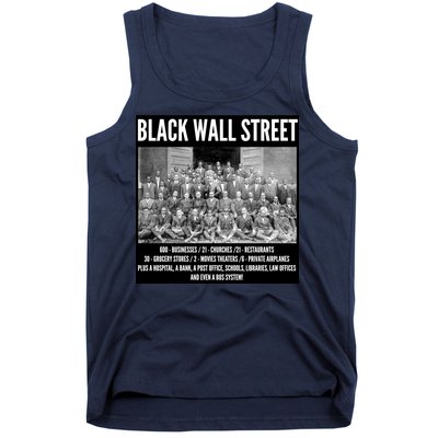 Black Wall Street Black History Tank Top