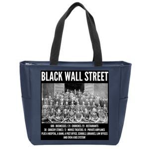 Black Wall Street Black History Zip Tote Bag