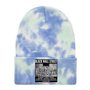 Black Wall Street Black History Tie Dye 12in Knit Beanie