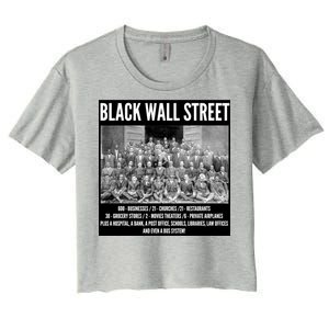 Black Wall Street Black History Women's Crop Top Tee