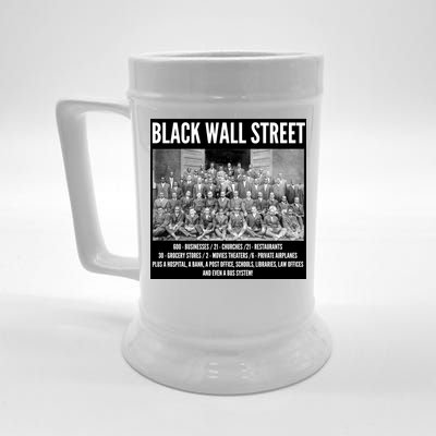 Black Wall Street Black History Beer Stein