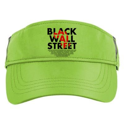 Black Wall Street Black History Month Adult Drive Performance Visor