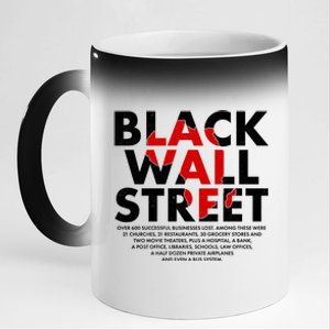 Black Wall Street Black History Month 11oz Black Color Changing Mug