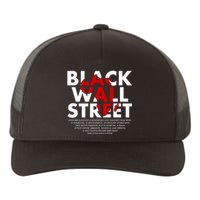 Black Wall Street Black History Month Yupoong Adult 5-Panel Trucker Hat