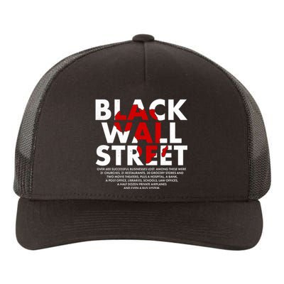 Black Wall Street Black History Month Yupoong Adult 5-Panel Trucker Hat