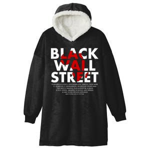 Black Wall Street Black History Month Hooded Wearable Blanket