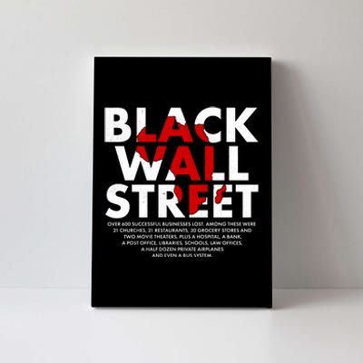 Black Wall Street Black History Month Canvas