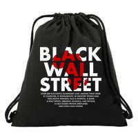 Black Wall Street Black History Month Drawstring Bag