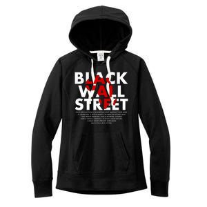 Black Wall Street Black History Month Women's Fleece Hoodie