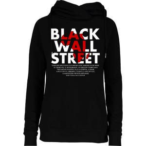 Black Wall Street Black History Month Womens Funnel Neck Pullover Hood