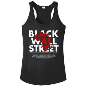 Black Wall Street Black History Month Ladies PosiCharge Competitor Racerback Tank