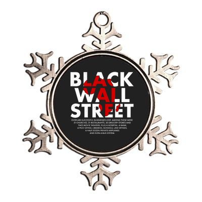 Black Wall Street Black History Month Metallic Star Ornament