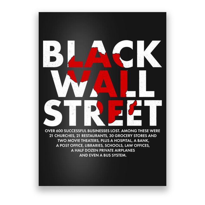 Black Wall Street Black History Month Poster