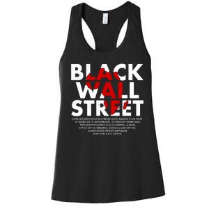 Black Wall Street Black History Month Women's Racerback Tank