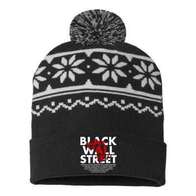 Black Wall Street Black History Month USA-Made Snowflake Beanie