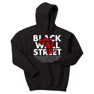 Black Wall Street Black History Month Kids Hoodie