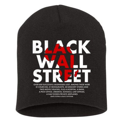 Black Wall Street Black History Month Short Acrylic Beanie