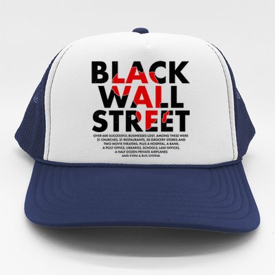 Black Wall Street Black History Month Trucker Hat