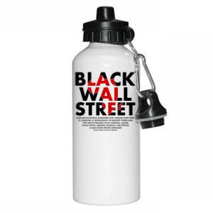 Black Wall Street Black History Month Aluminum Water Bottle