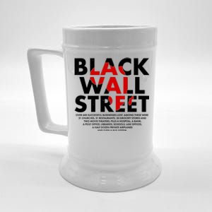 Black Wall Street Black History Month Beer Stein