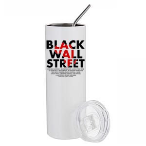 Black Wall Street Black History Month Stainless Steel Tumbler