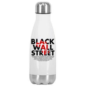 Black Wall Street Black History Month Stainless Steel Insulated Water Bottle