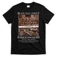 Black Wall Street Never Forget Greenwood Tulsa Oklahoma T-Shirt