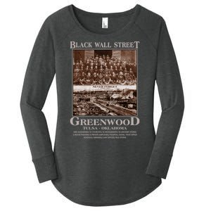 Black Wall Street Never Forget Greenwood Tulsa Oklahoma Women's Perfect Tri Tunic Long Sleeve Shirt