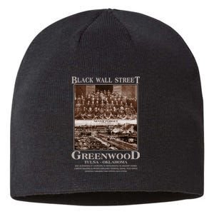 Black Wall Street Never Forget Greenwood Tulsa Oklahoma Sustainable Beanie