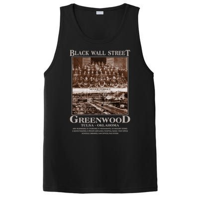 Black Wall Street Never Forget Greenwood Tulsa Oklahoma PosiCharge Competitor Tank