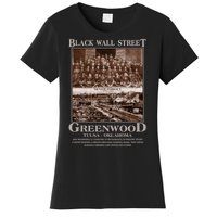 Black Wall Street Never Forget Greenwood Tulsa Oklahoma Women's T-Shirt