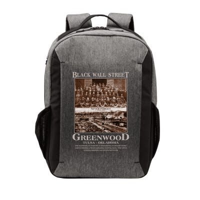 Black Wall Street Never Forget Greenwood Tulsa Oklahoma Vector Backpack