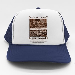 Black Wall Street Never Forget Greenwood Tulsa Oklahoma Trucker Hat