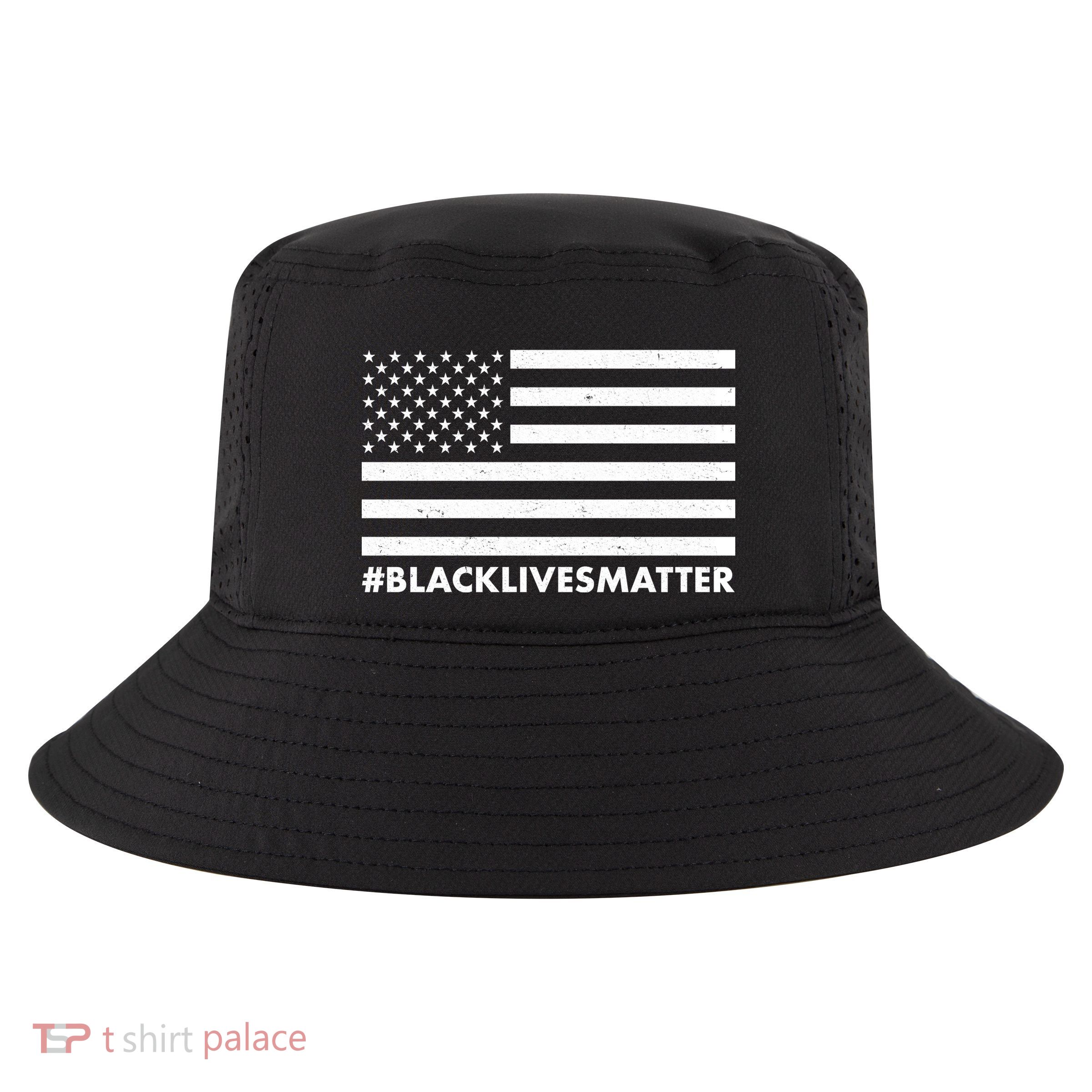 #BlackLivesMatter USA Flag Cool Comfort Performance Bucket Hat